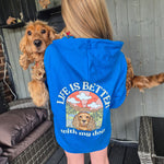 Personalised Kids Life is Better with your dog Hoody