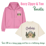 Personalised Organic Boxy Tee & Zippy Bundle - Save £10