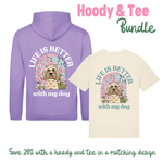 Matching Personalised Hoodie and Tee Bundle