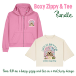 Personalised Organic Boxy Tee & Zippy Bundle - Save £10