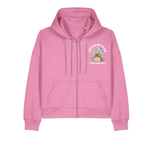 Personalised Cherry Blossom Boxy Zip Hoody | Life is Better With My Dog