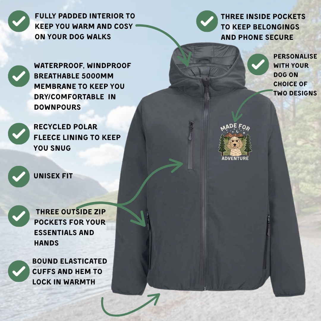 Personalised Dog Walking Jacket - Waterproof & Windproof