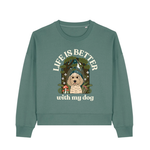 Personalised Life is Better Forest Premium Organic Sweatshirt