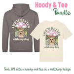 Matching Personalised Hoodie and Tee Bundle