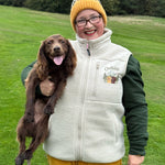 Cream Personalised Adventure Sherpa Gilet