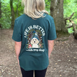 Forest Life is Better with your dog Personalised T shirt