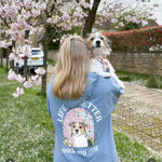 Personalised Cherry Blossom Hoody | Life is Better With My Dog