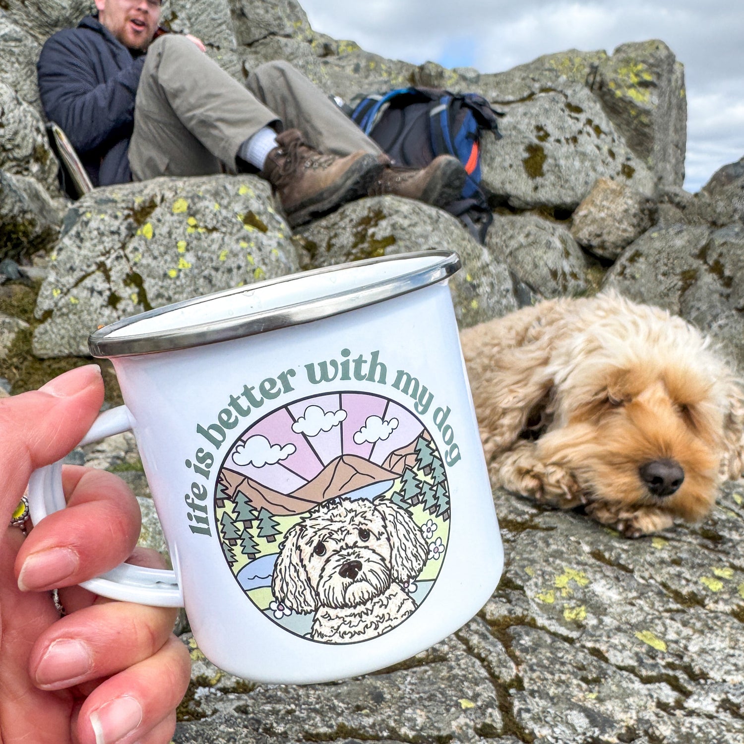 Life is Better Enamel Mug