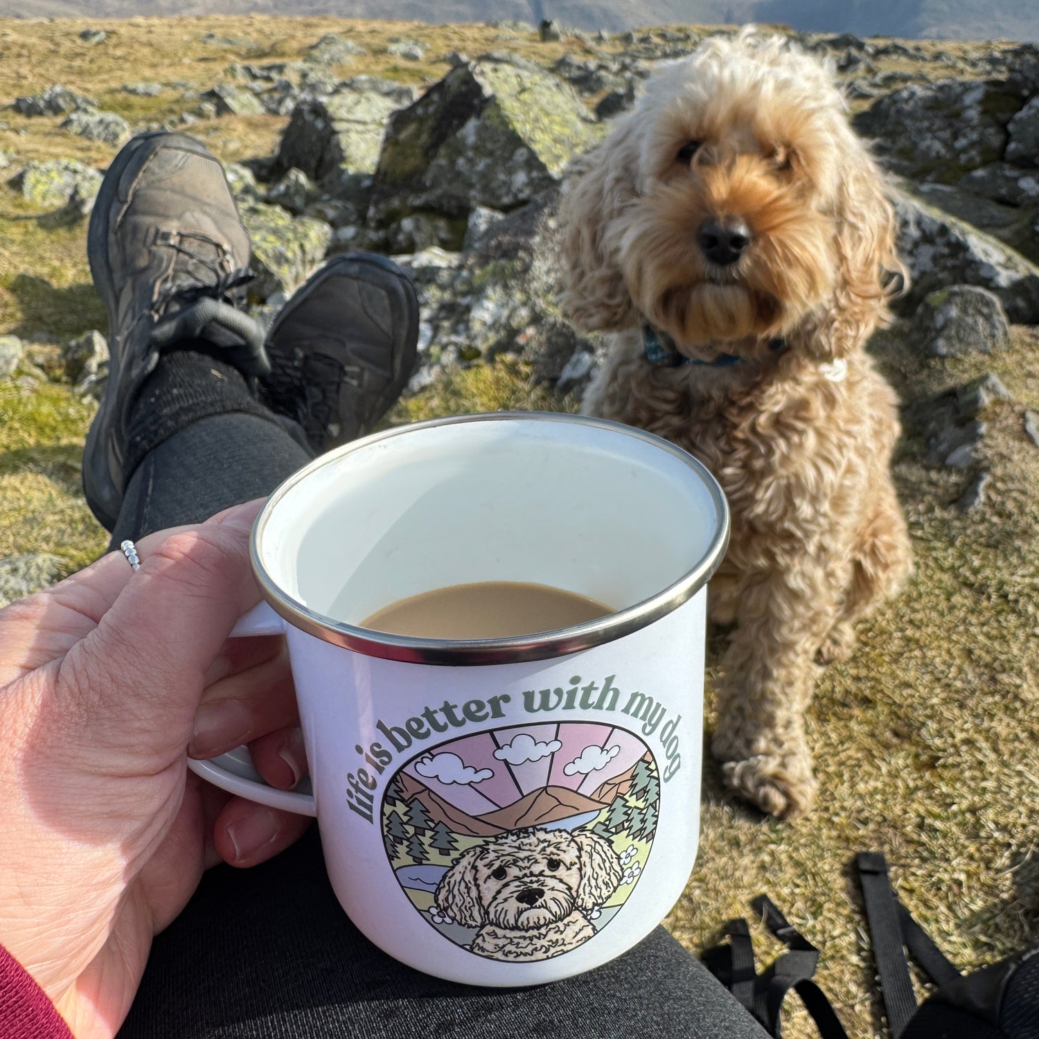 Life is Better Enamel Mug