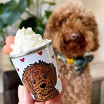 Personalised Dainty Hearts Pup Cup