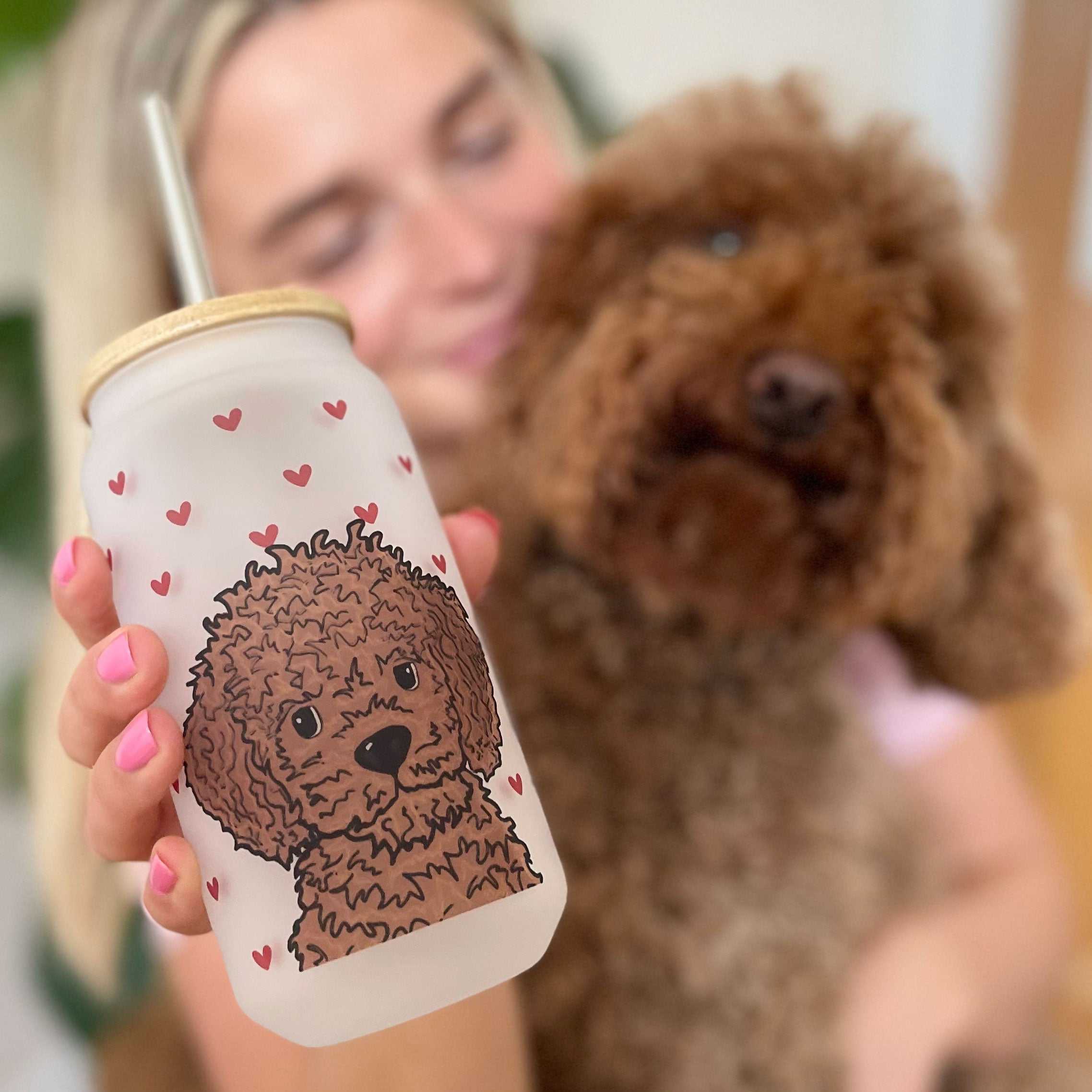 Dainty Heart Dog Mum Ice cup