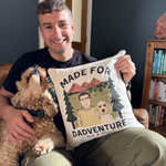 Personalised Dadventure Dog Dad Cushion