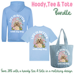 Matching Personalised Hoodie, Tee & Tote Bundle