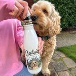 Personalised Outside is Where it's at insulated Water Bottle
