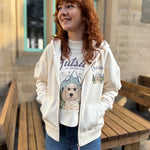 Personalised Premium Boxy Zippy Hoody - Outside is Where it's at