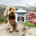 Personalised Enamel Lidded Mug | Made for Adventure