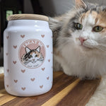Cat treat wanderland Ceramic Treat Jar