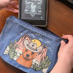 Wild Like the West Accessory Pouch | Personalised Dog Makeup Bag