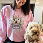 Personalised Pastel Christmas Dog Lover Jumper