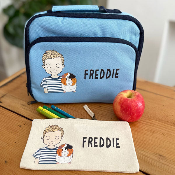 Personalised Back To School Lunch Bag With Pet