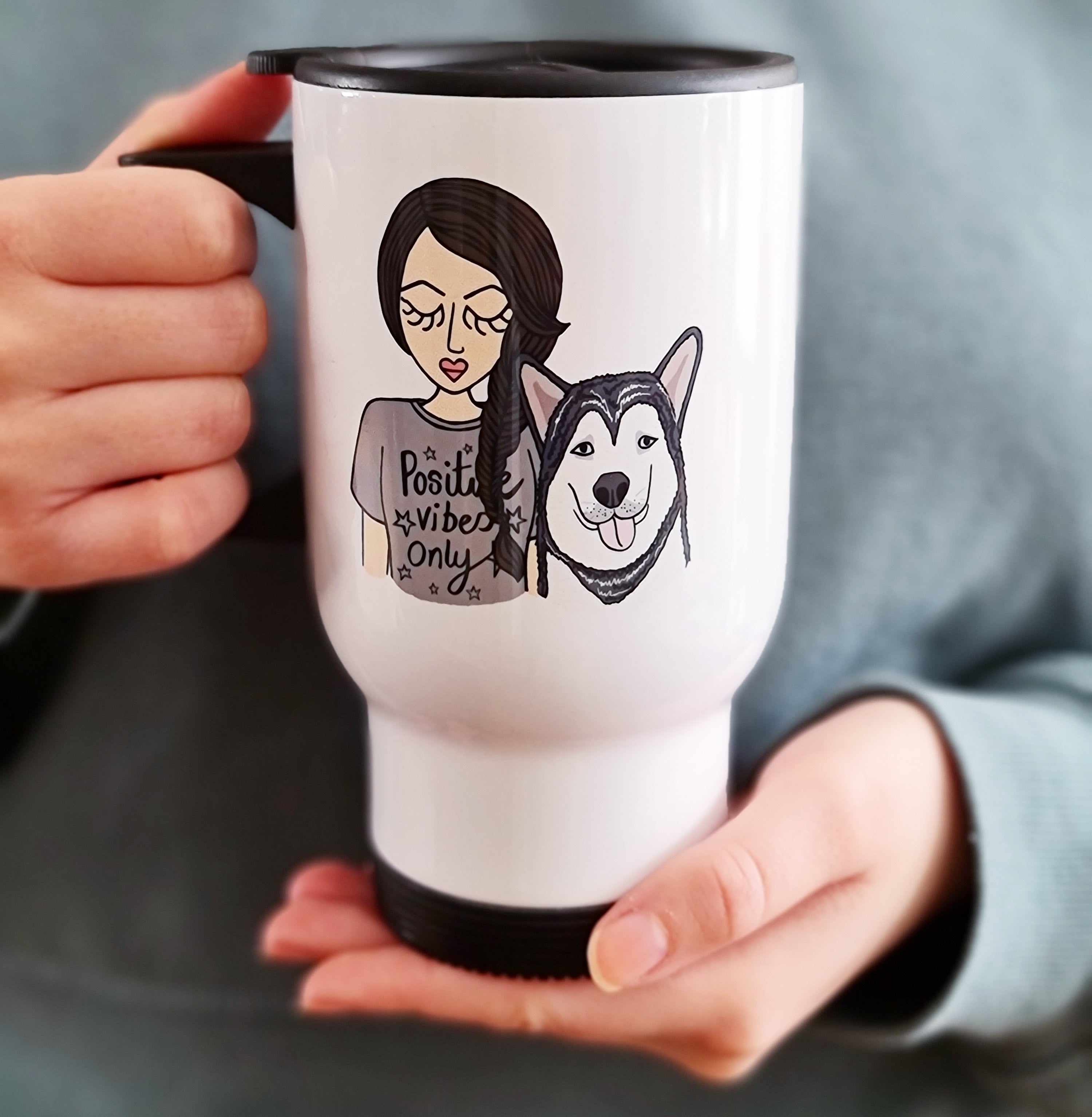 Personalised Dog Mum Travel Mug