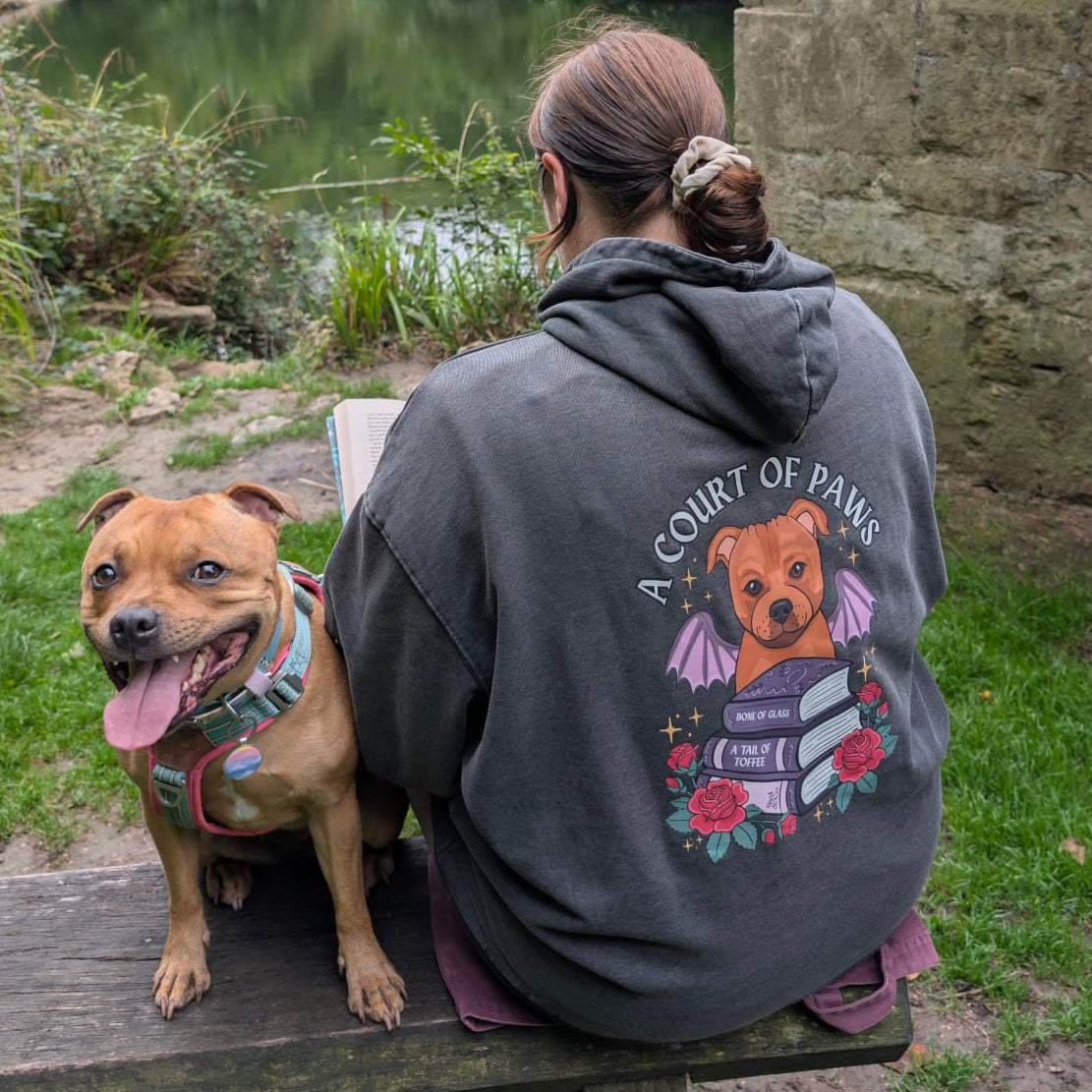 Personalised Court of Paws Vintage Wash Hoody