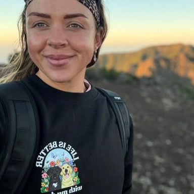 Wildflower Life is Better with your dog Sweatshirt