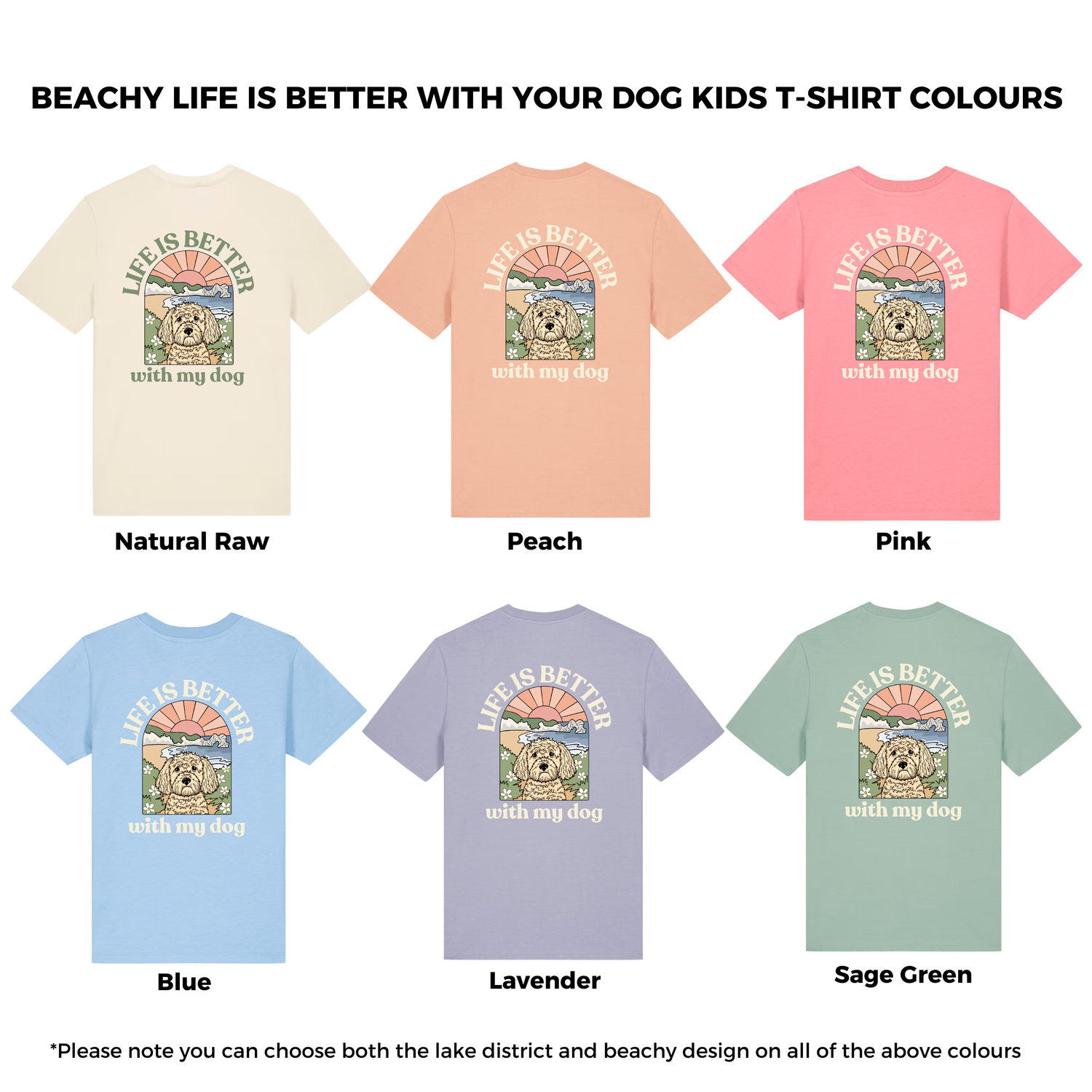 Beachy Personalised Kids Life Is Better T Shirt