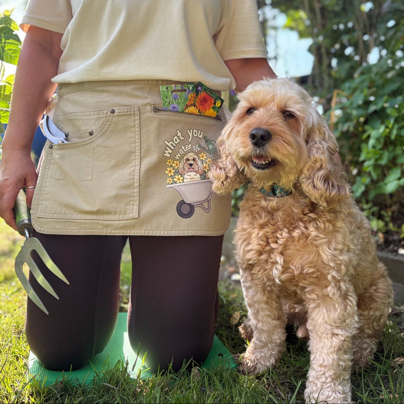 Personalised What You Water Grows Gardening Apron
