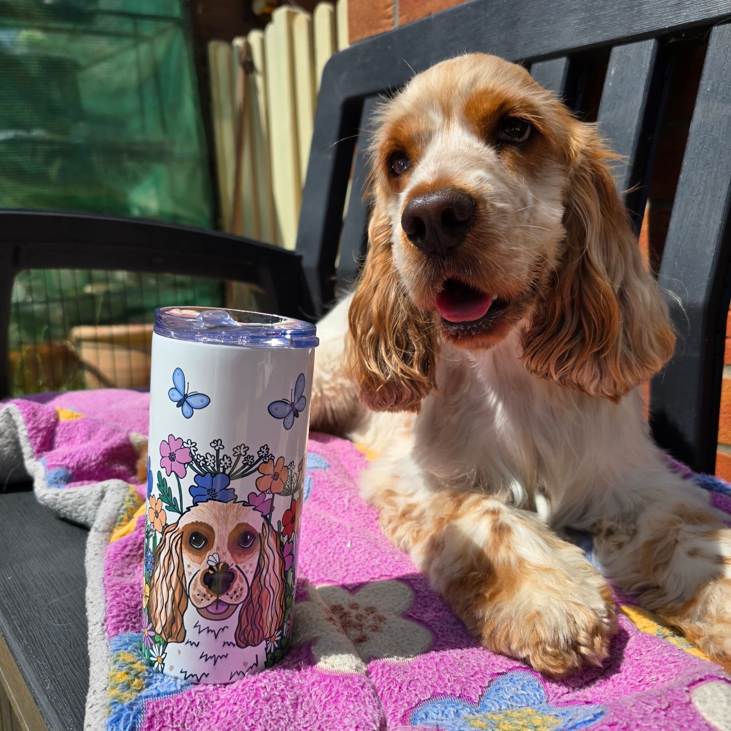 Wildflower Life is Better with your Dog Tumbler