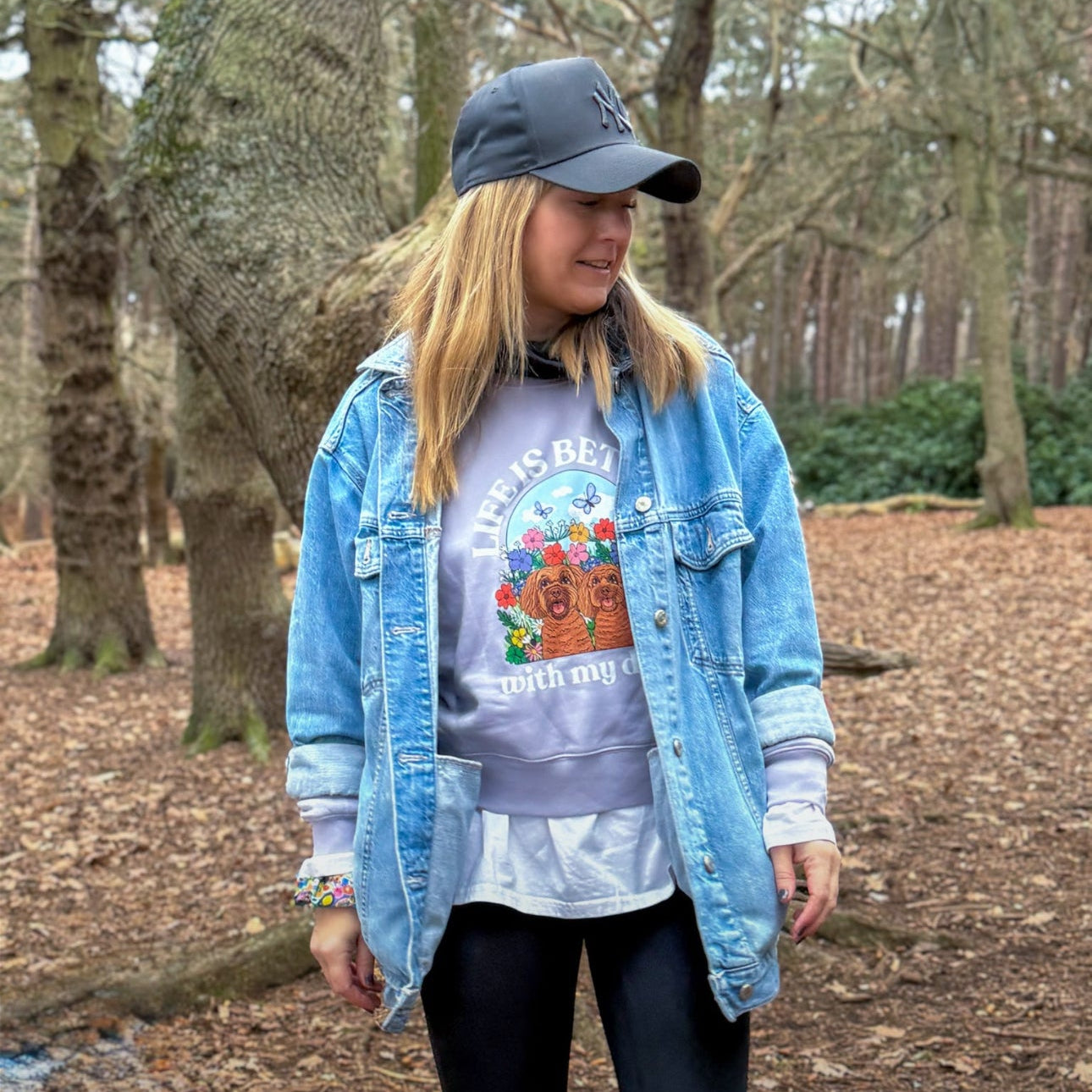 Personalised Life is Better Wildflower Premium Organic Sweatshirt