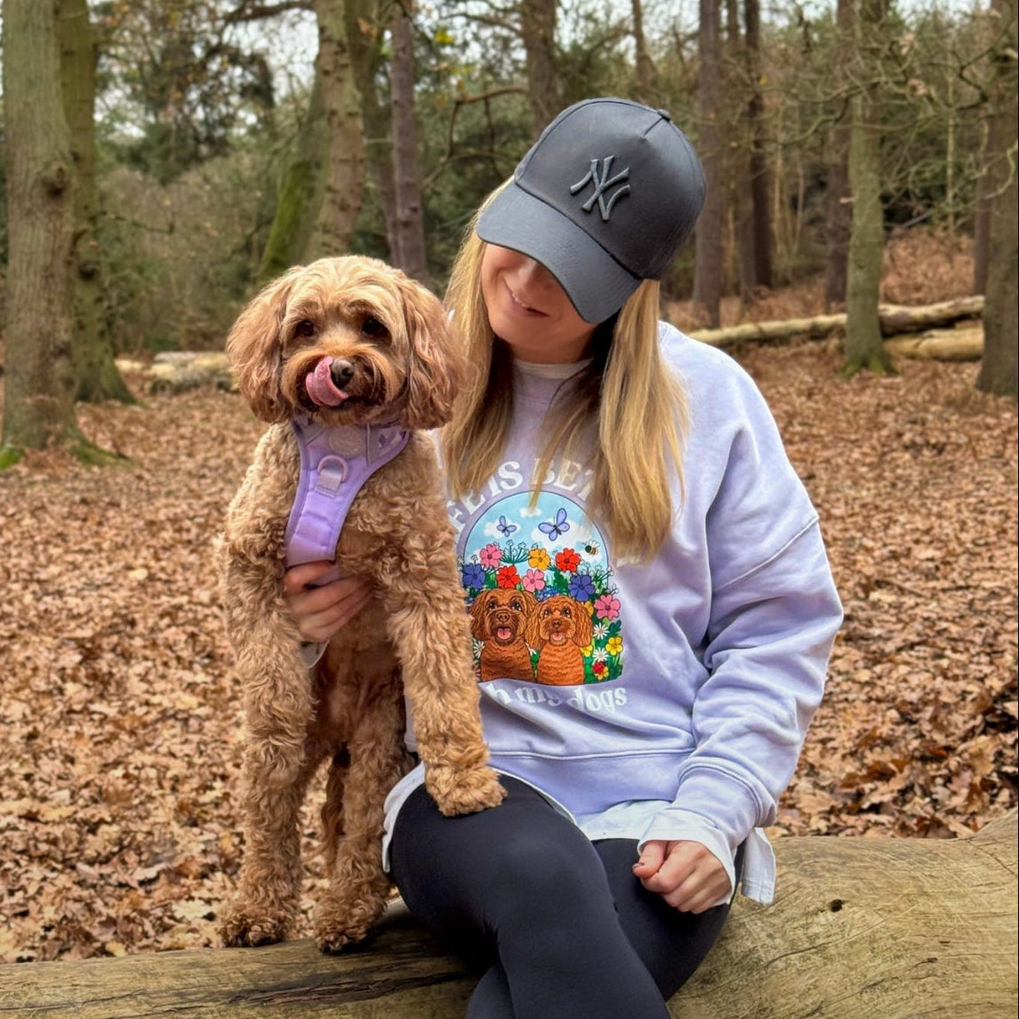 Personalised Life is Better Wildflower Premium Organic Sweatshirt