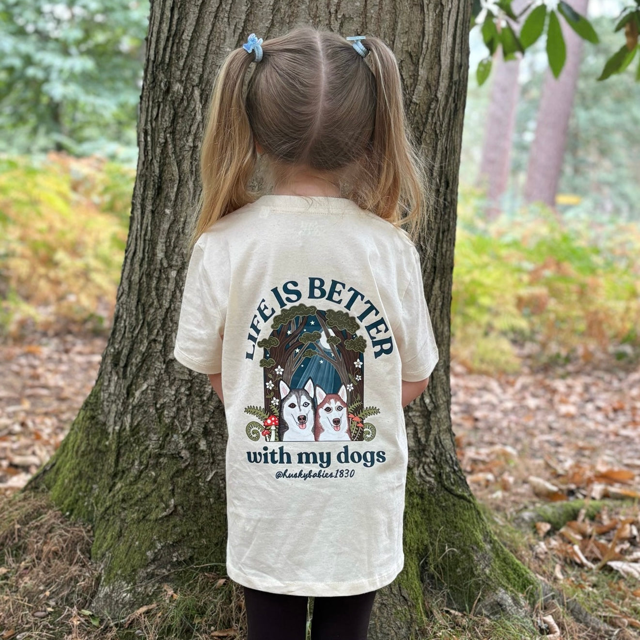Forest  Personalised Kids Life Is Better T Shirt