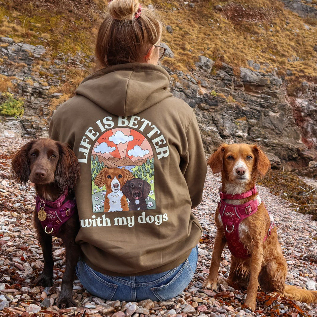 Personalised Life is Better with your dog Hoody