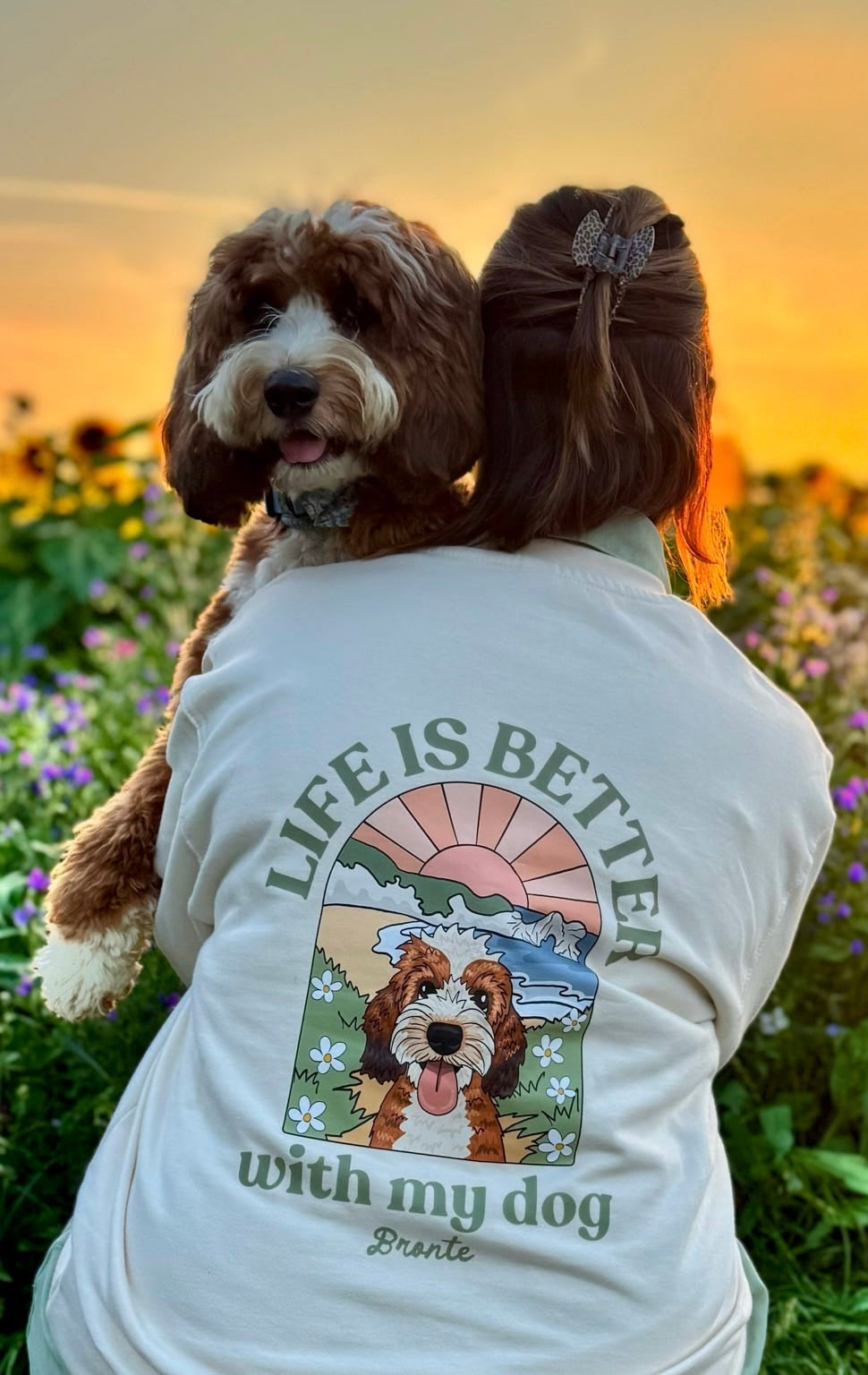 Beachy Life is Better with your dog Personalised T shirt