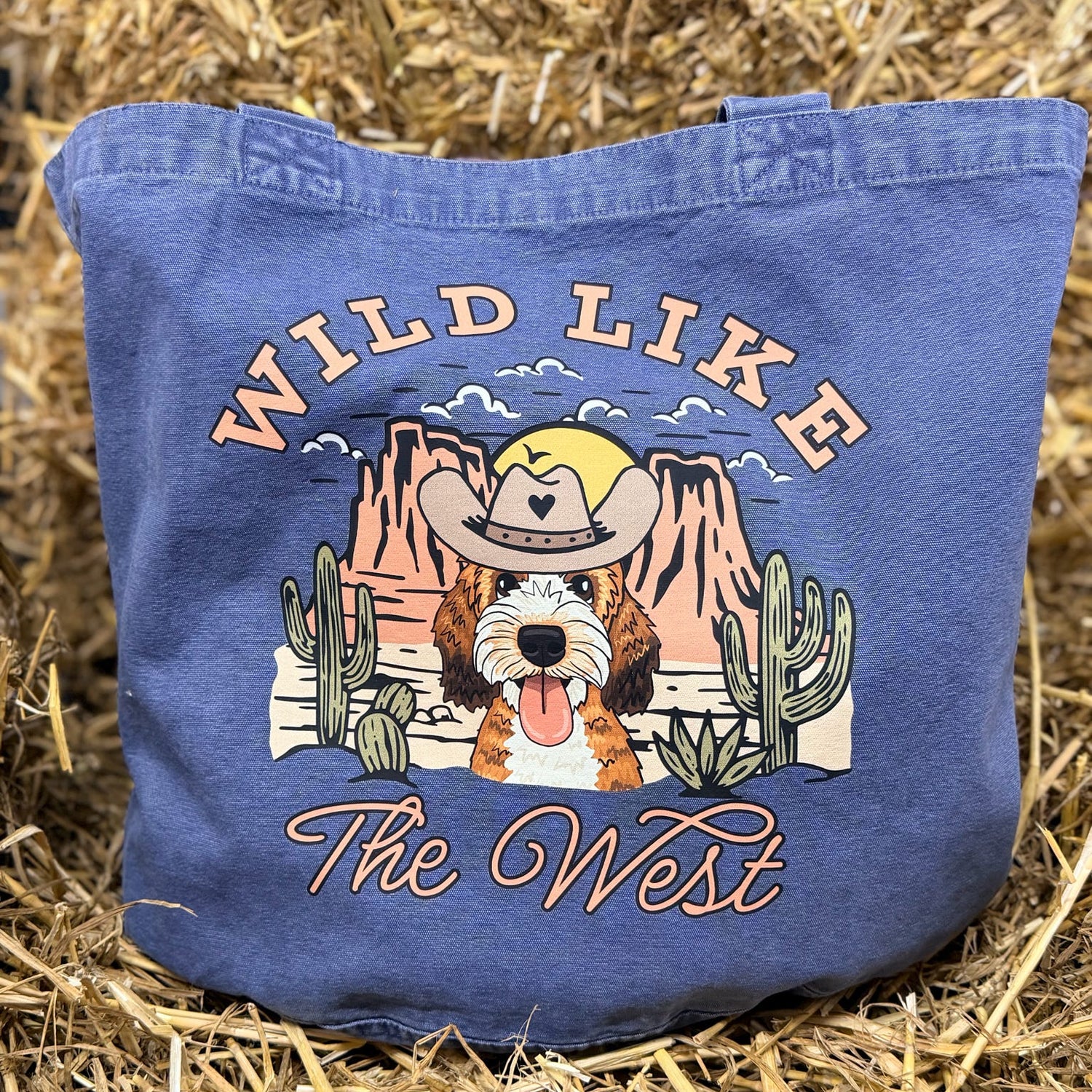 Wild Like the West Tote Bag | Personalised Dog Tote