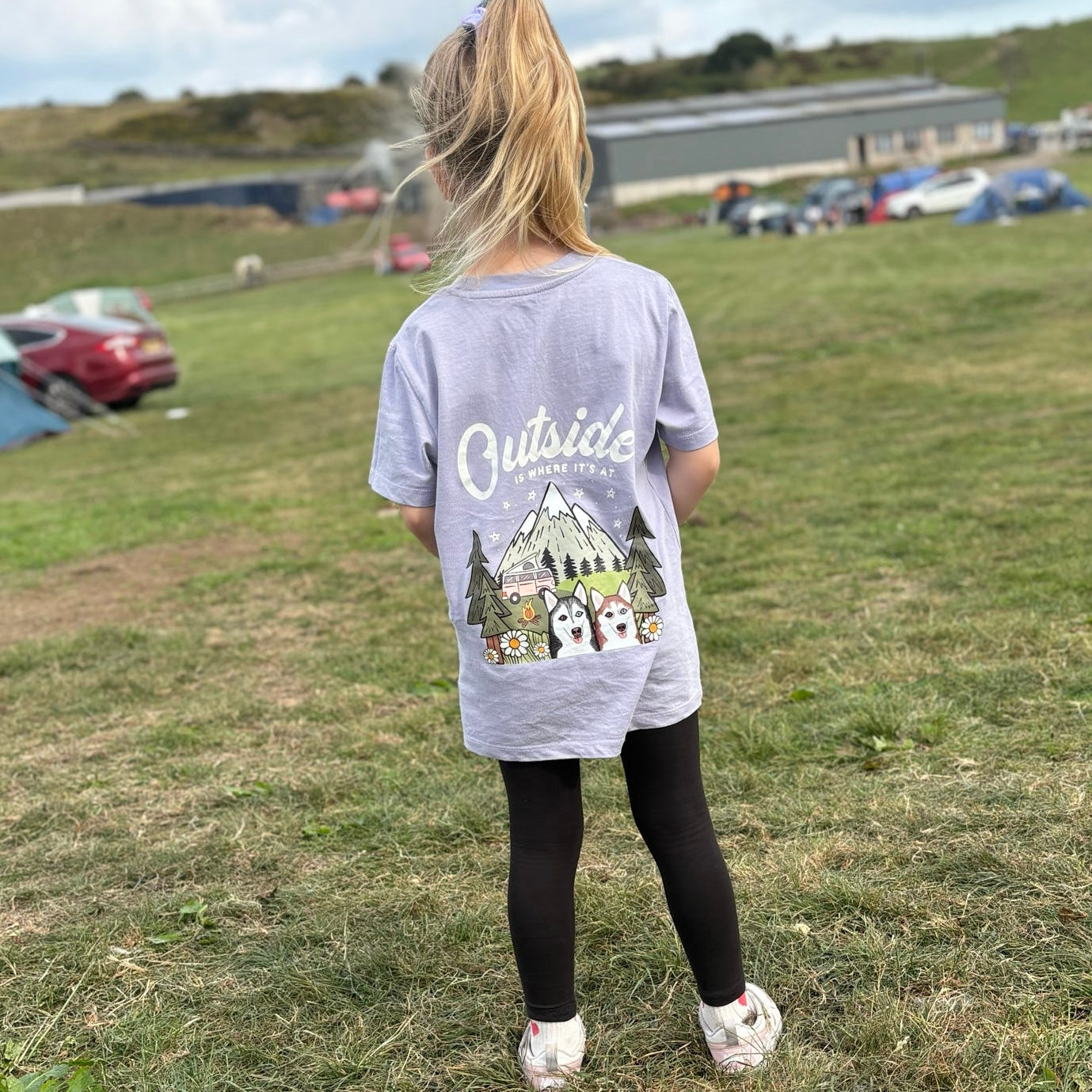 Outside is Where it's at Kids T shirt