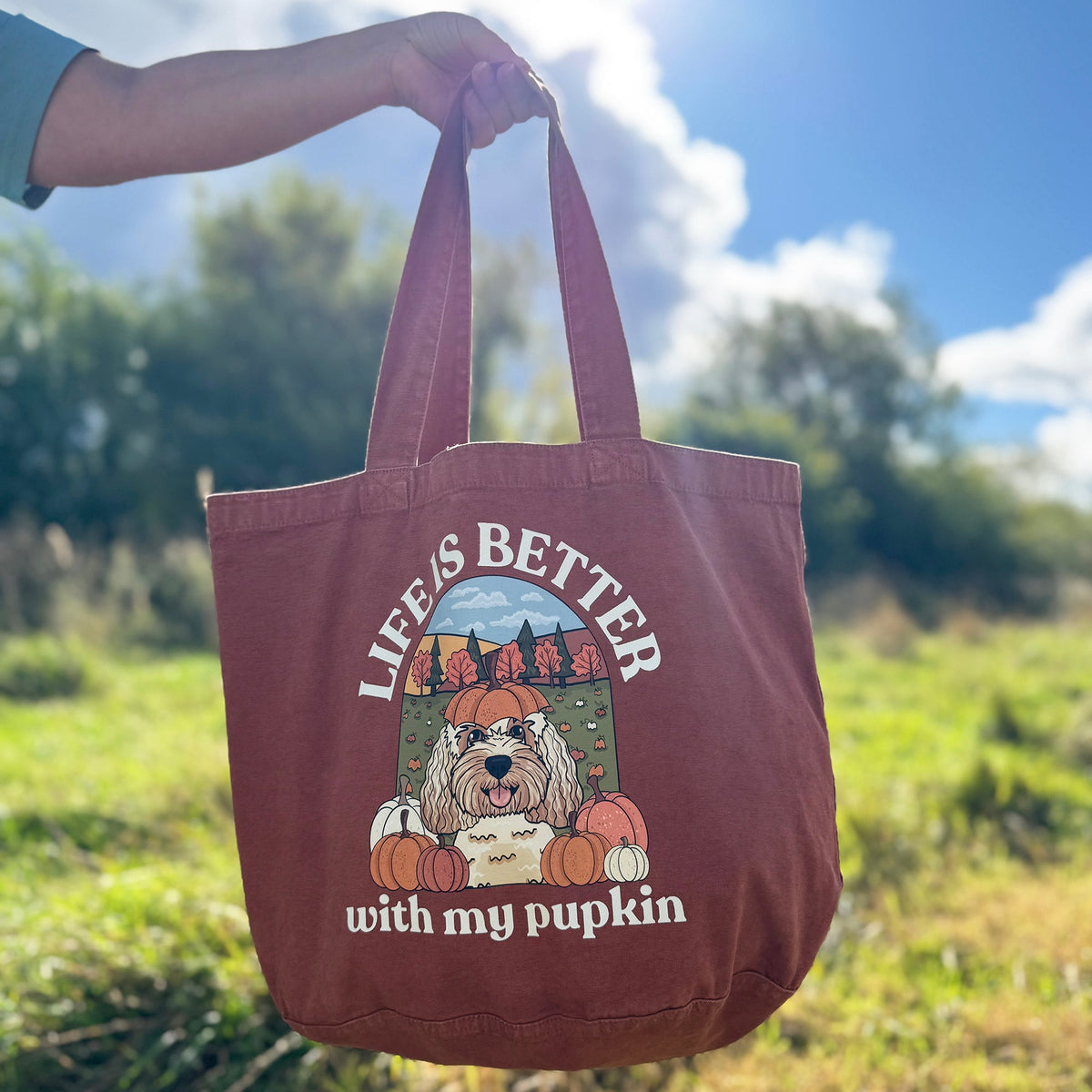 Personalised Pupkin Patch Tote Bag