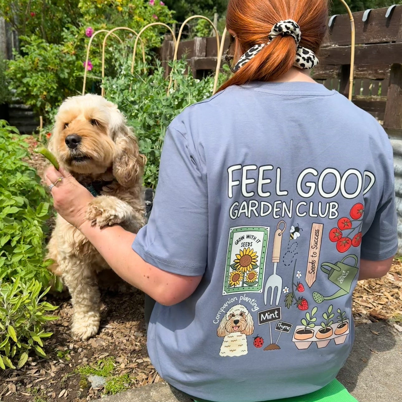 Personalised Feel Good Garden Club T-Shirt