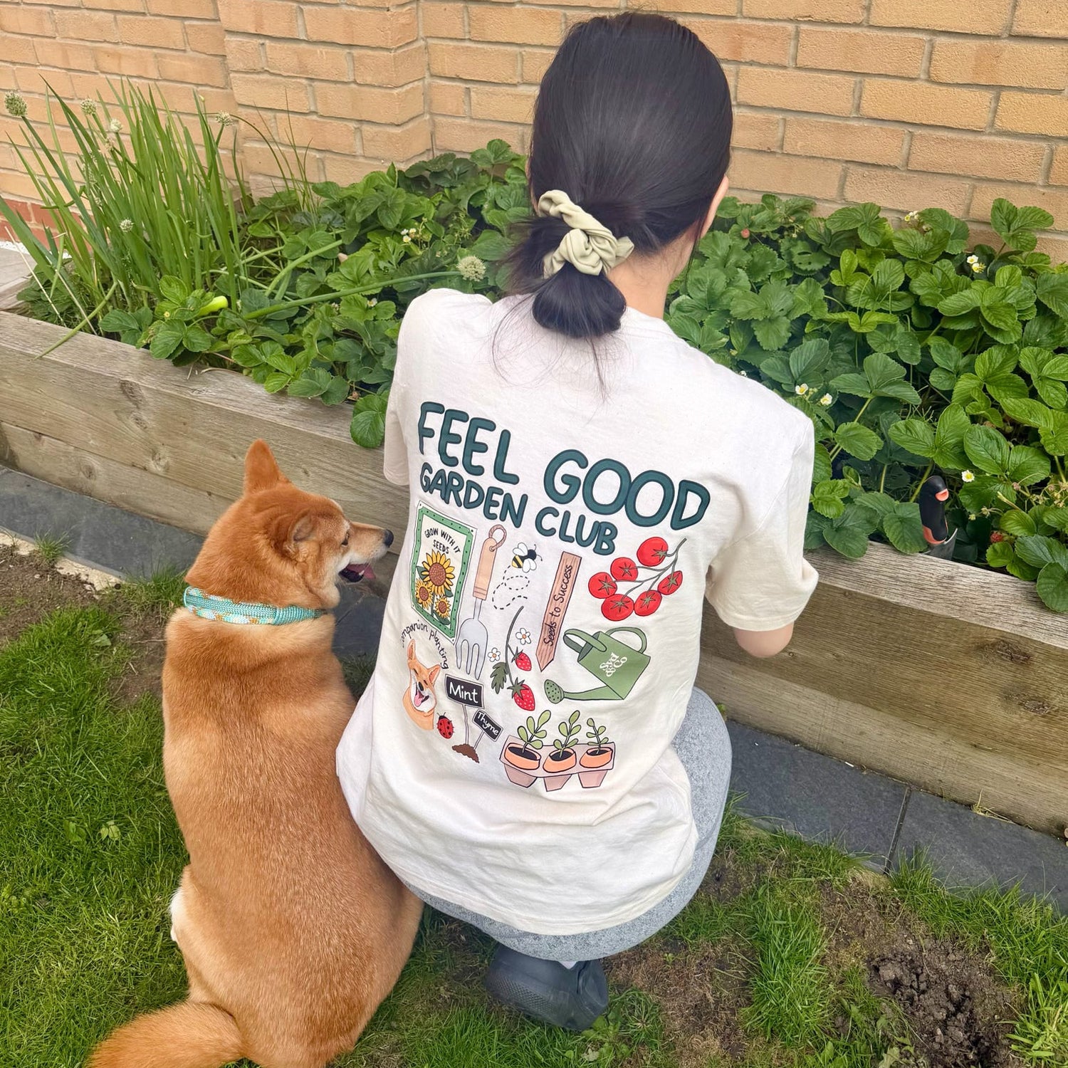 Personalised Feel Good Garden Club T-Shirt