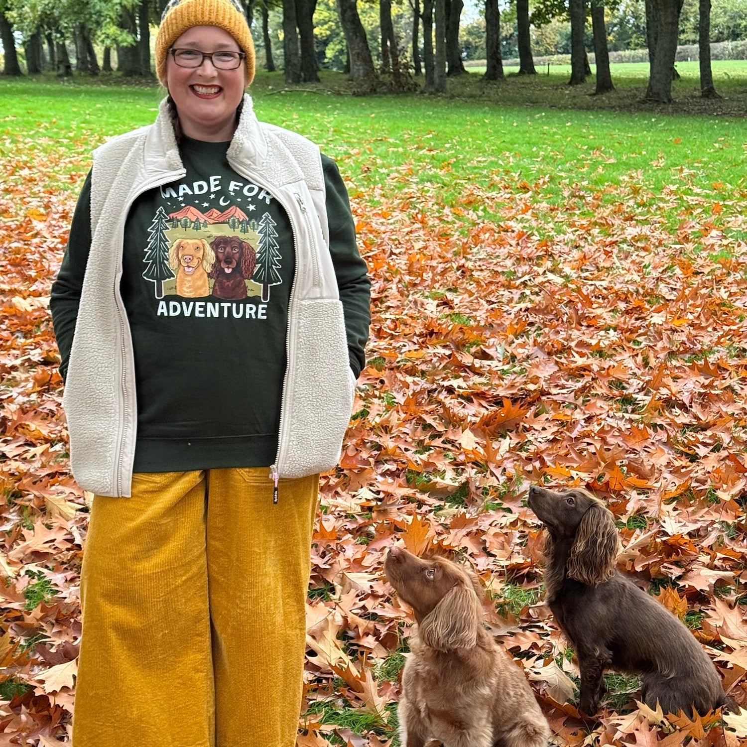 Personalised Front Print Made for Adventure Sweatshirt