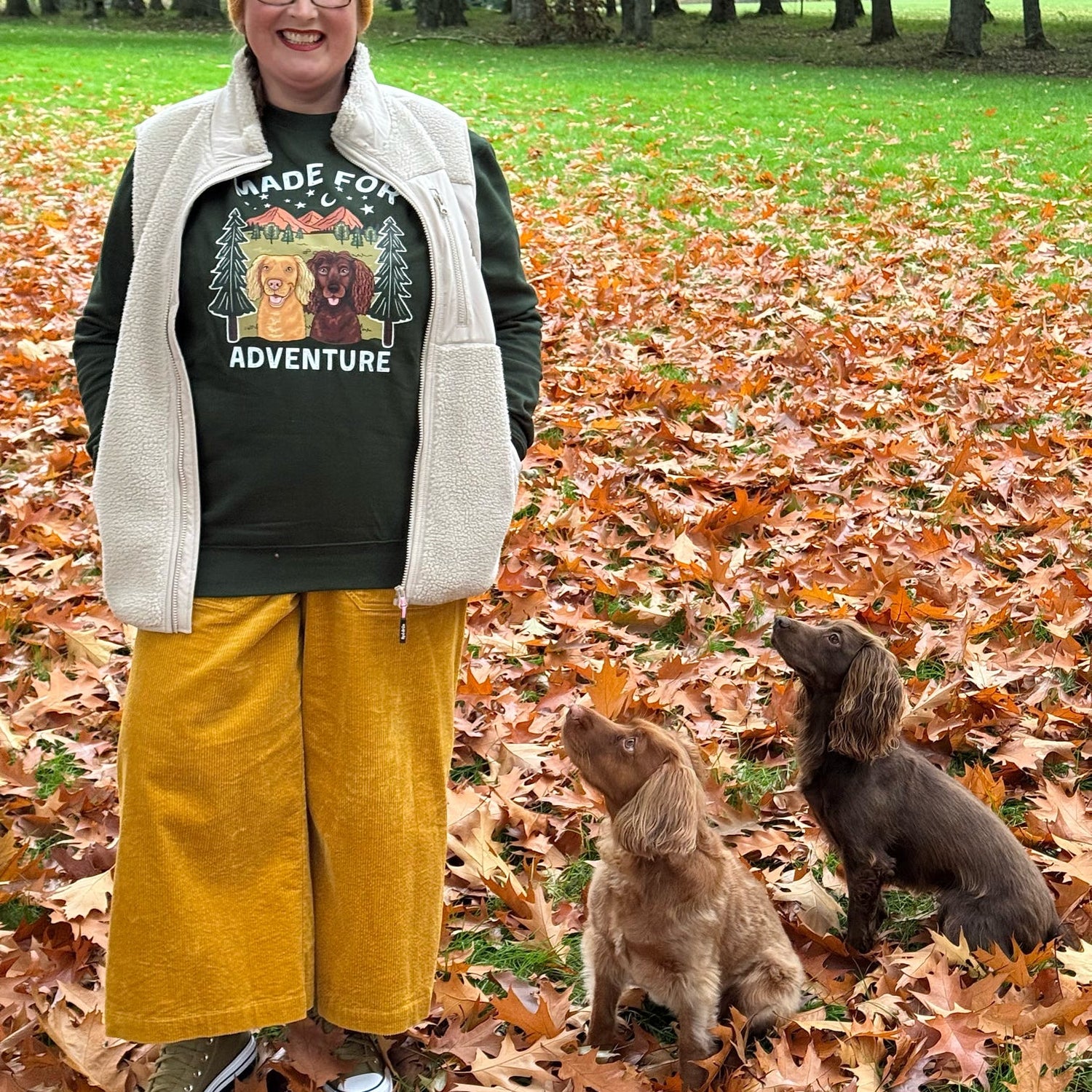 Cream Personalised Adventure Sherpa Gilet