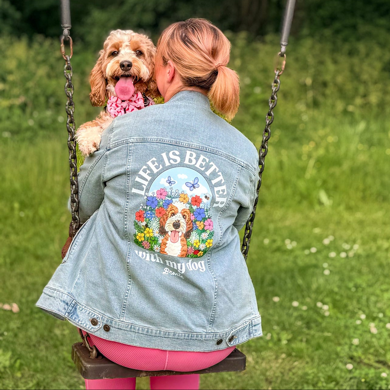 Wildflower Life is Better Personalised Denim Jacket | Syd&Co