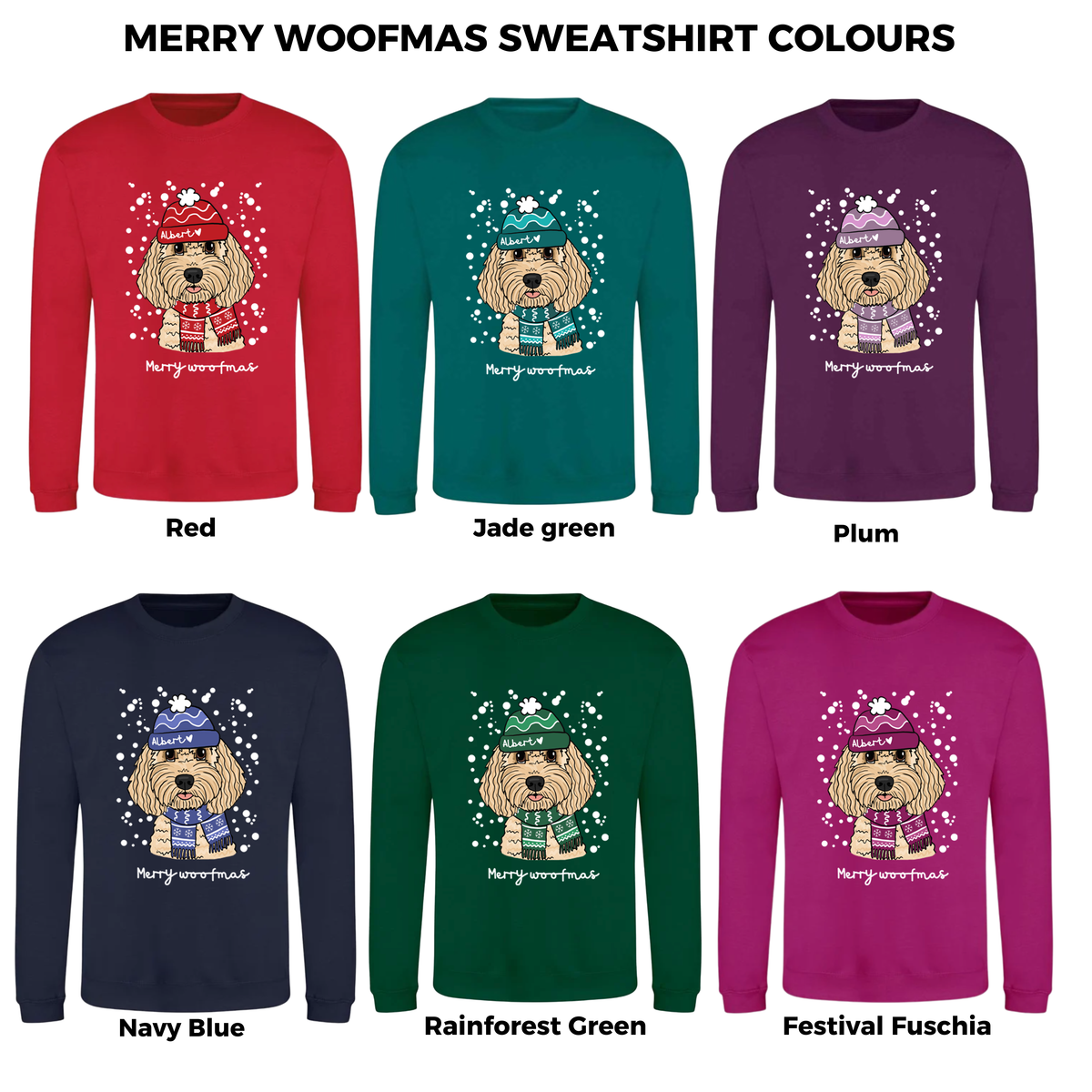 Personalised Merry Woofmas Christmas Jumper