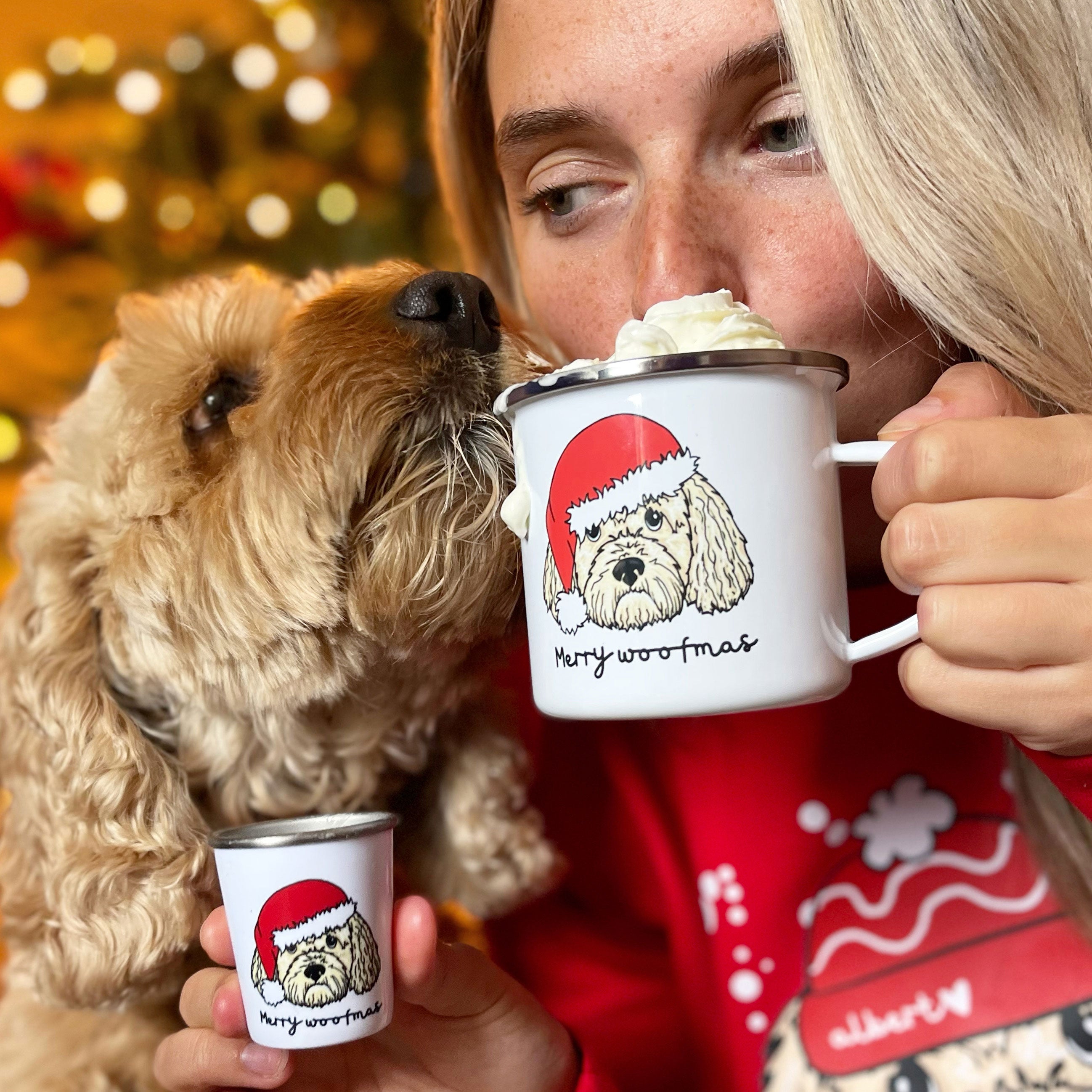 Merry Woofmas Pup Cup Set