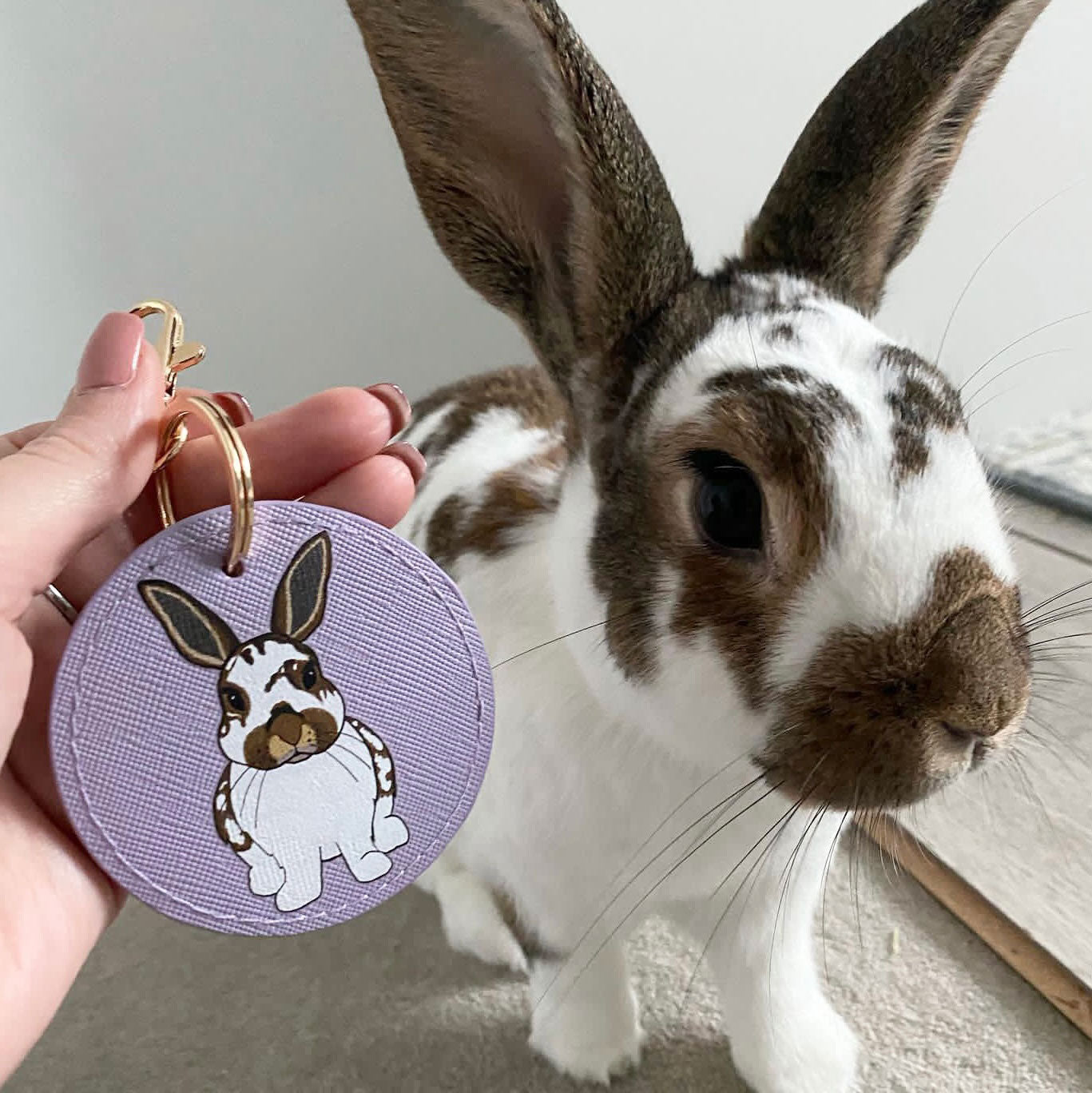 Personalised Bunny Keyring