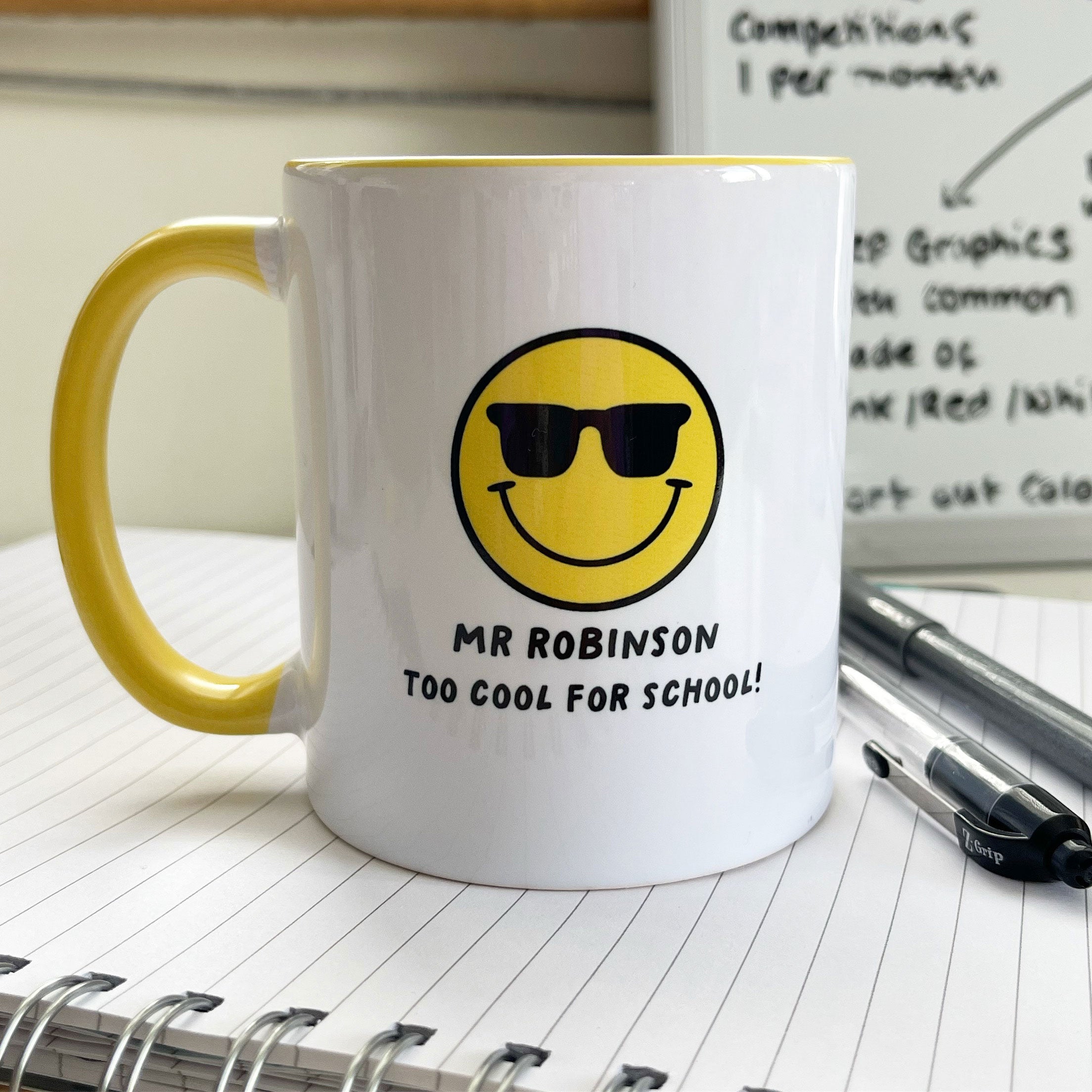 Personalised Cool Teacher Ceramic Mug