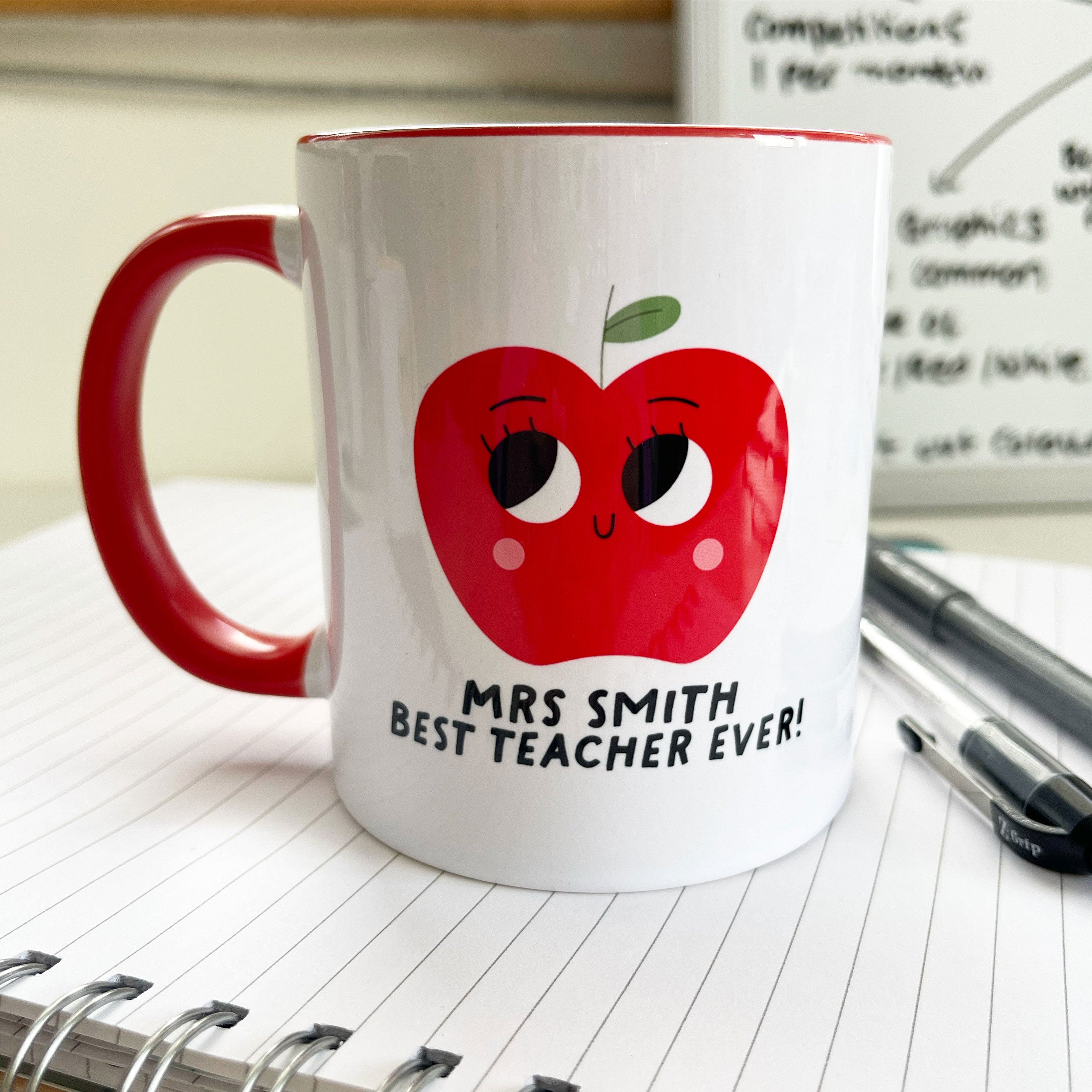Personalised Good Apple Teacher Mug