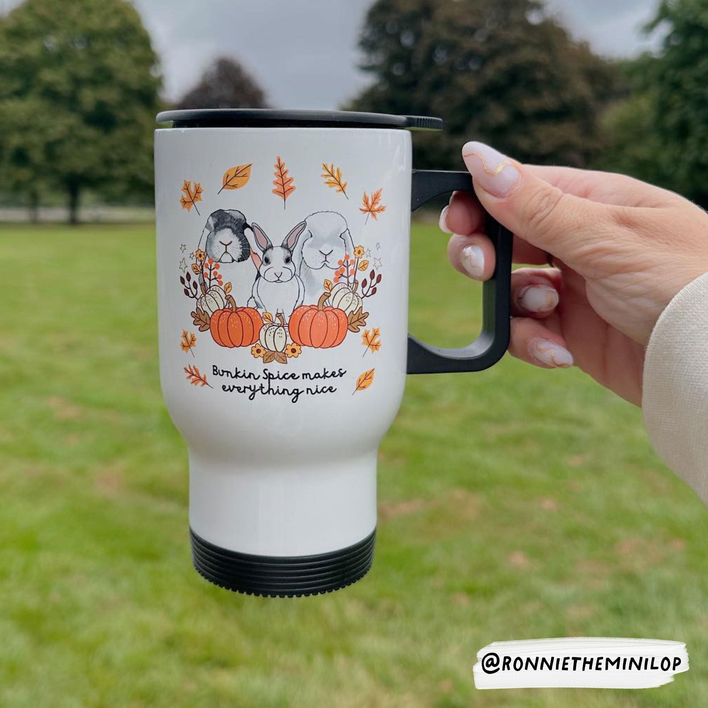 Personalised Bunkin Patch Travel Mug