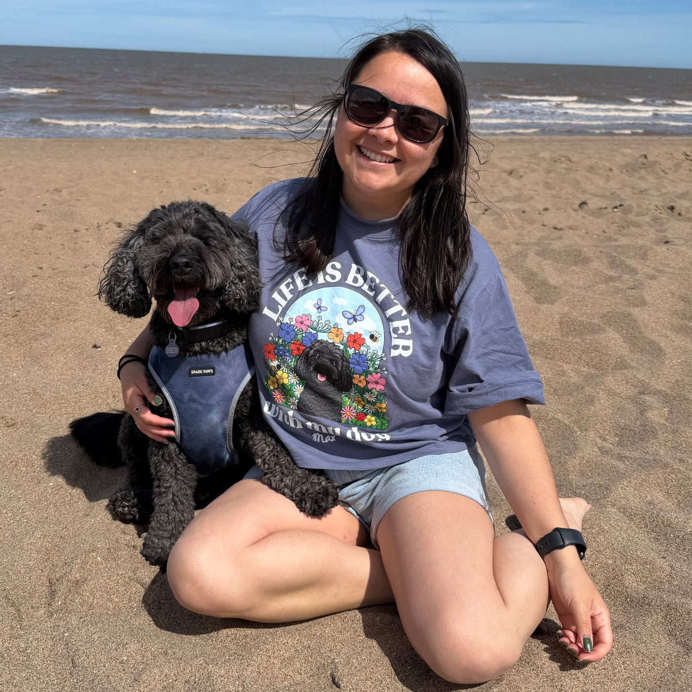 Personalised wildflower Boxy T shirt